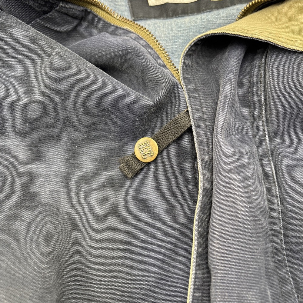 Environmental Concept Clothing Mens Coat Size Large‎ Hidden Hoodie Blue Zip Up - Picture 5 of 15